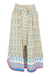 Product shot of the Hendrix Pant in colour Saharablue (Blue), from the front