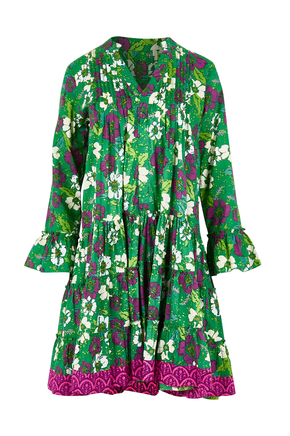 Product shot of the Lobster Cotton Dress – Filoma in colour Filoma, from the front