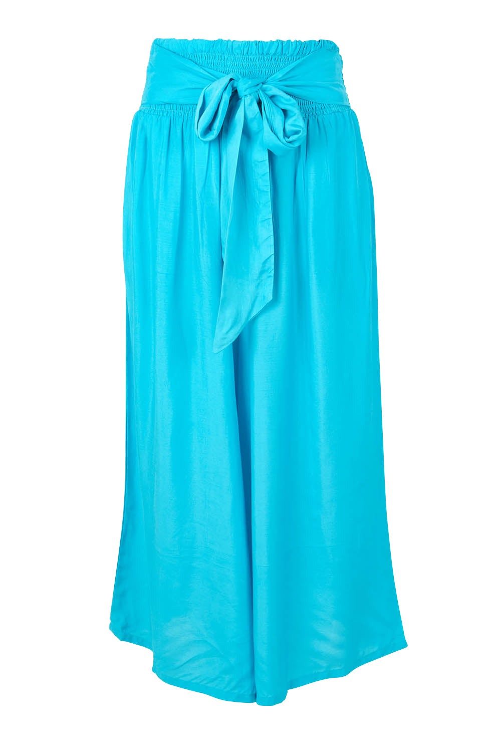 Product shot of the Hendrix Pant in colour Turquoise (Blue), from the front