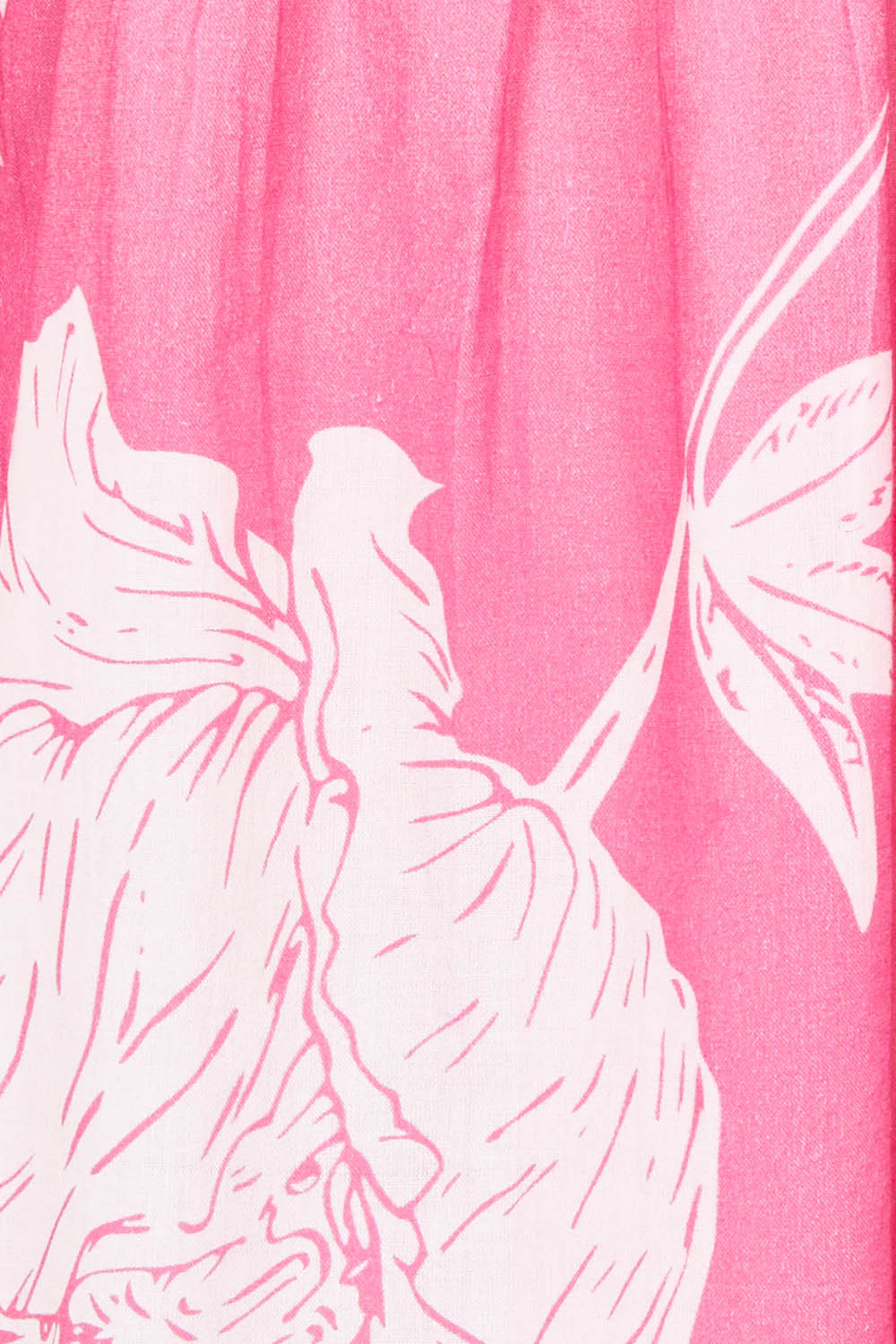 Product shot of the Molly Cotton Dress in colour Petal (Pink), detail