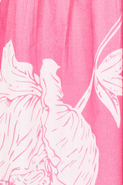 Product shot of the Molly Cotton Dress in colour Petal (Pink), detail