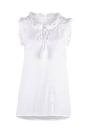 Product shot of the Sophia Cami in colour White (White), from the front