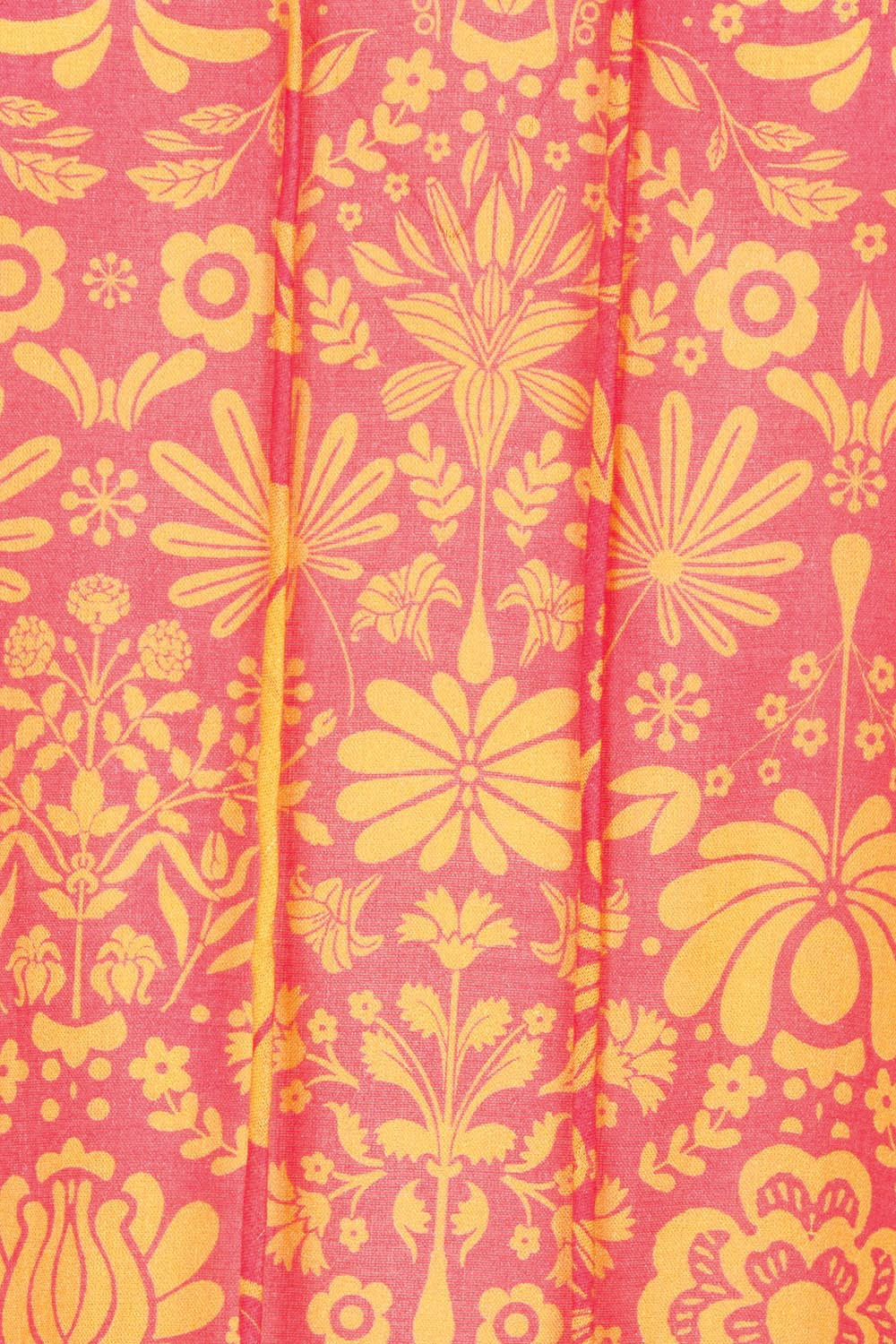 Product shot of the Hacienda Cotton Tunic in colour Majestic (Pink), detail