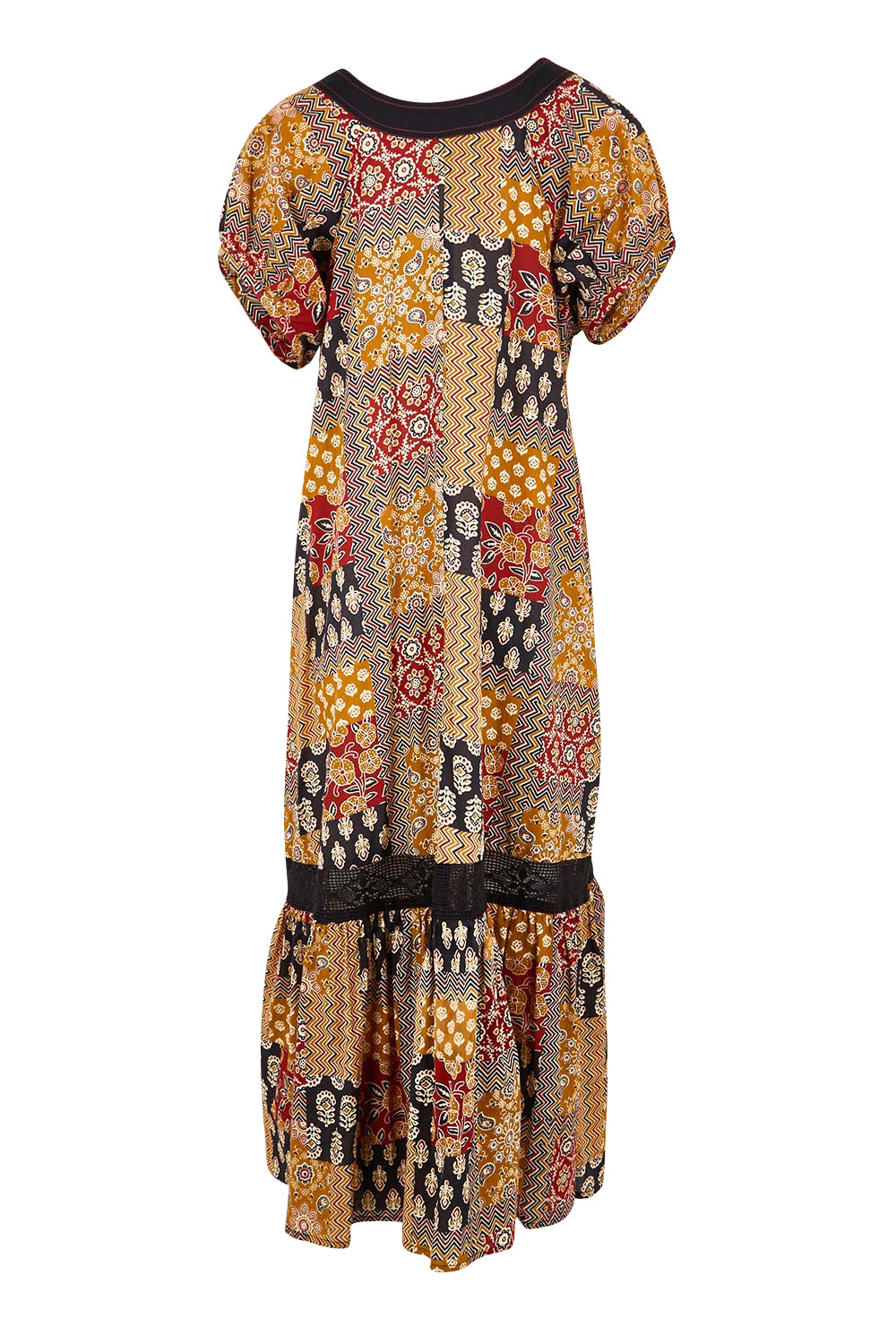Product shot of the Sao Paulo Cotton Midi Dress – Mexico in colour Mexico, from the back