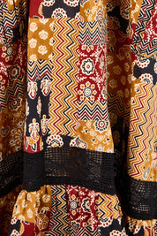 Product shot of the Sao Paulo Cotton Midi Dress – Mexico in colour Mexico, showing detail