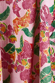 Product shot of the Sao Paulo Cotton Dress in colour Panama (Pink), detail