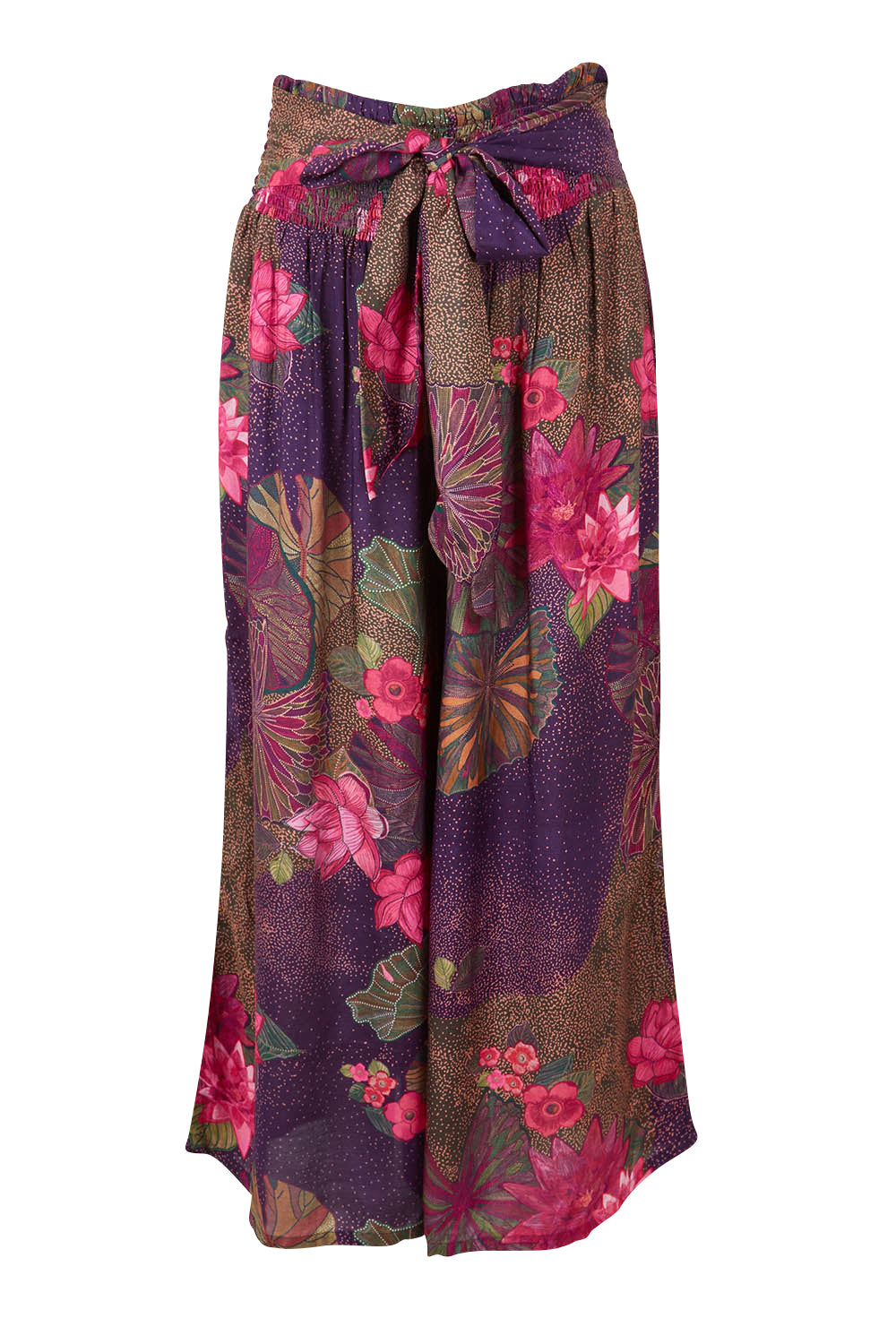 Product shot of the Hendrix Pant in colour Waterlily (Blue), from the front