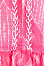 Product shot of the Amisha S/S Maxi Dress in colour Pink (Pink), detail