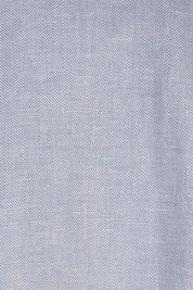 Product shot of the Cotton Linen Longline Blazer in colour Chambray (Blue), detail