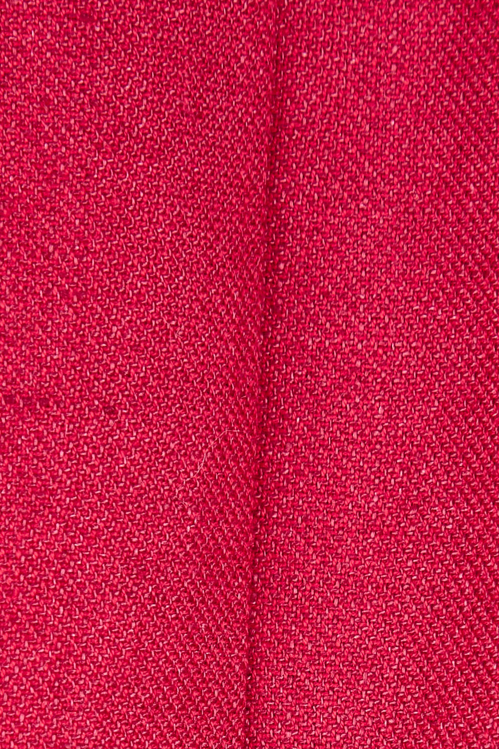 Product shot of the Cotton Linen Longline Blazer in colour Red (Red), detail