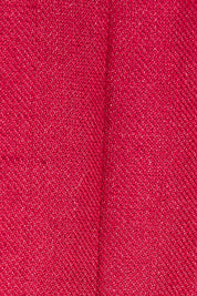 Product shot of the Cotton Linen Longline Blazer in colour Red (Red), detail