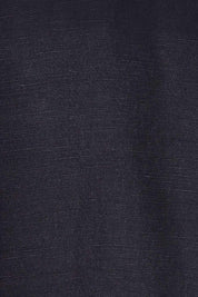Product shot of the Linen Blend Wide Leg Pant in colour Inknavy (Blue), detail