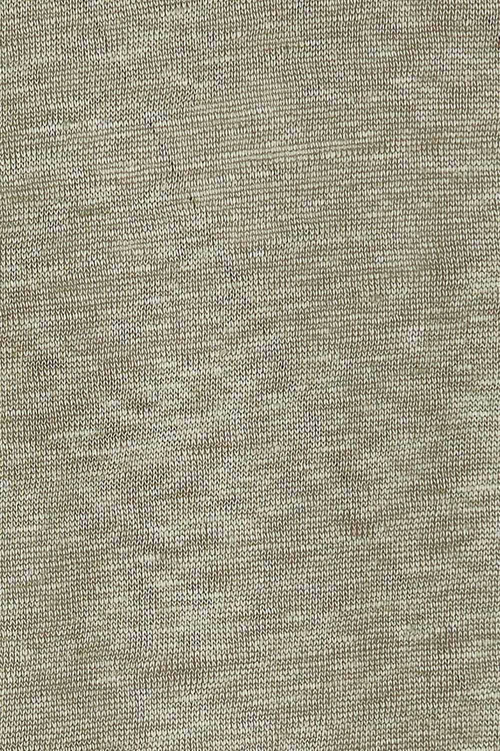 Product shot of the Linen Scoop Neck Top in colour Green (Green), detail