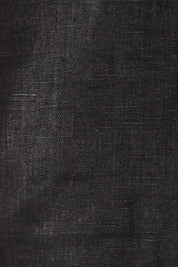 Product shot of the Linen Tank in colour Black (Black), detail