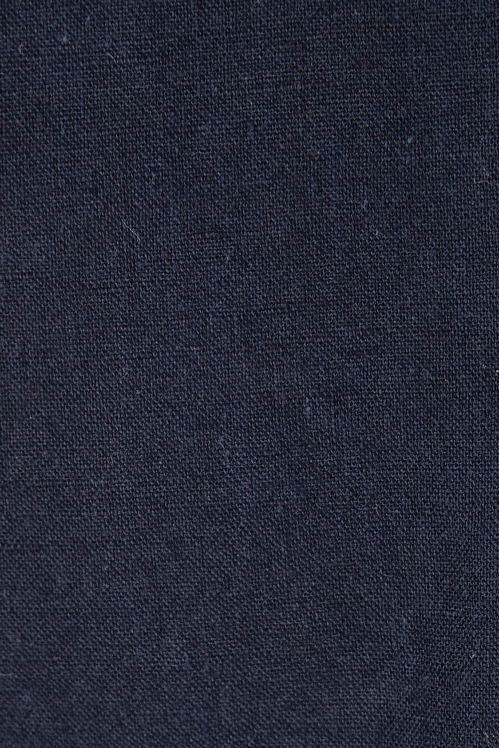 Product shot of the Linen Cotton Wrap Blouse in colour Navy (Blue), detail