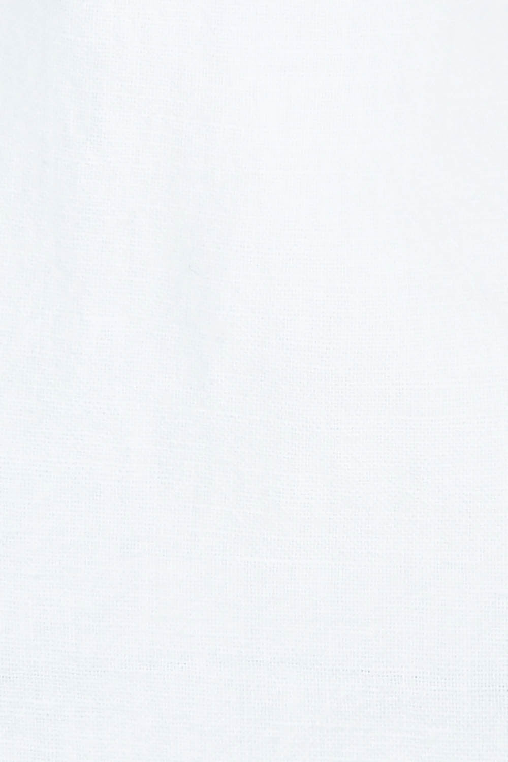 Product shot of the Linen Cotton Wrap Blouse in colour White (White), detail
