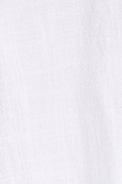 Product shot of the Cotton Front Tie Tunic in colour White (White), detail