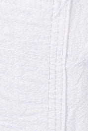 Product shot of the Cotton Wide Leg Pant in colour White (White), detail