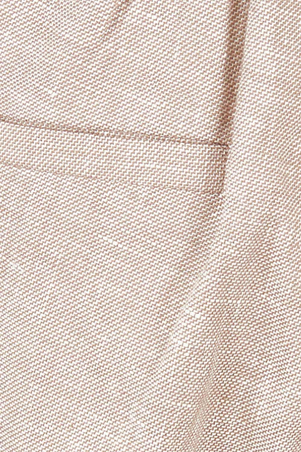 Product shot of the Linen Cotton Wide Leg Pant in colour Desertsand, detail