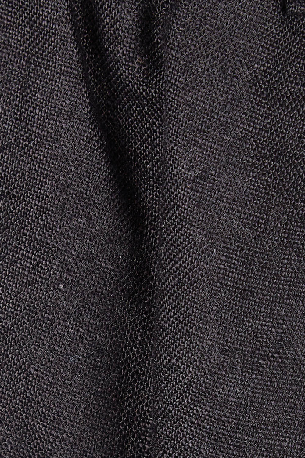 Product shot of the Linen Wide Leg Pant in colour Black (Black), detail
