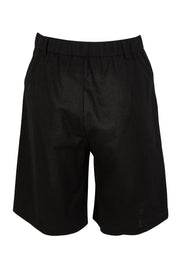 Preloved Linen Cotton Long Short - Black