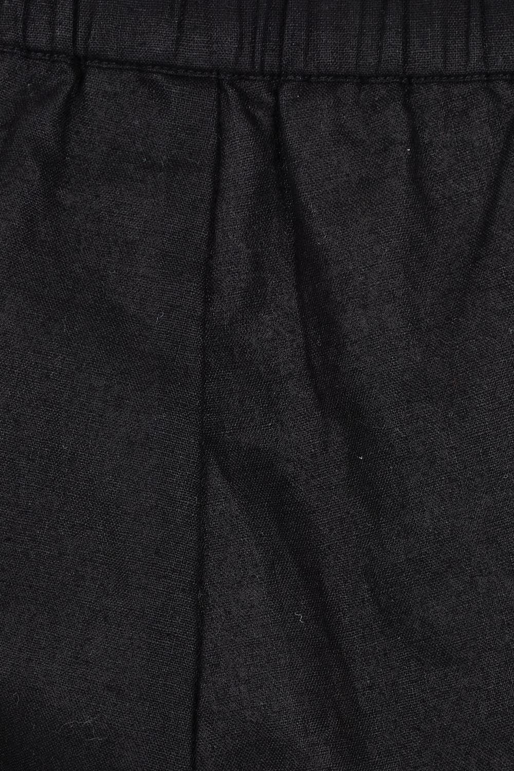 Preloved Linen Cotton Long Short - Black