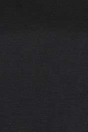 Product shot of the Linen Cotton Split Hem Tank in colour Black (Black), detail