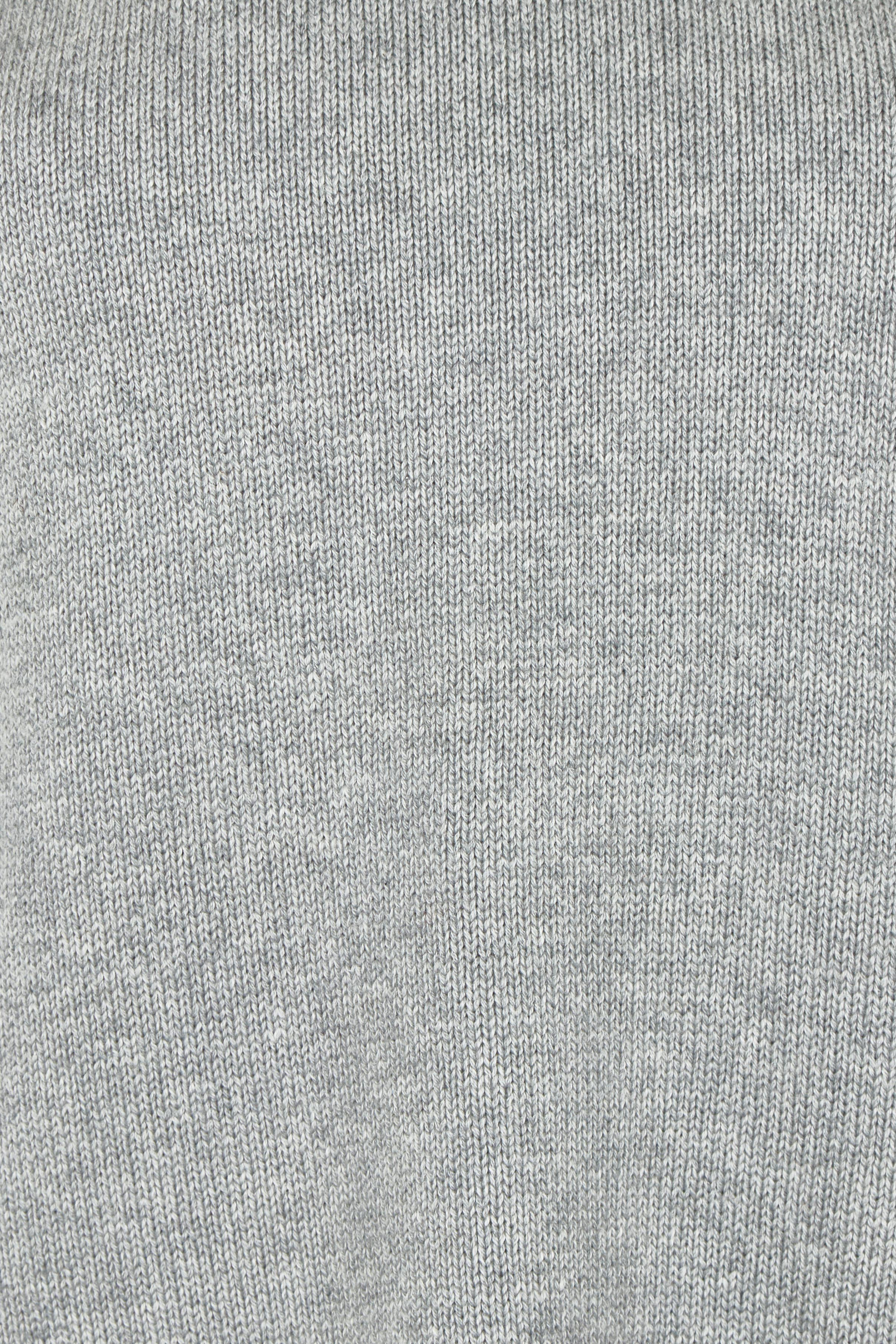 Product shot of the Cotton Wool Cashmere Relaxed Jumper in colour Opalgrey (Grey), detail