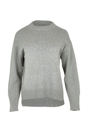 Product shot of the Cotton Wool Cashmere Relaxed Jumper in colour Opalgrey (Grey), from the front