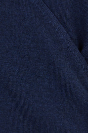 Product shot of the Wool Cashmere Wrap Sweater in colour Peacoat (Blue), detail