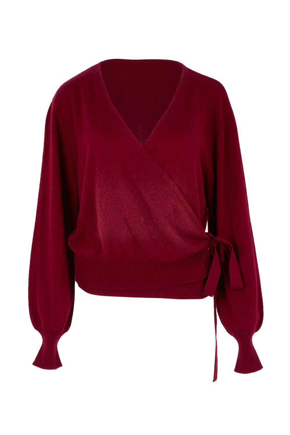 Wool Cashmere Wrap Sweater – Rosewood