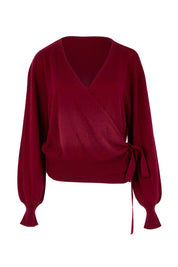 Wool Cashmere Wrap Sweater – Rosewood
