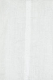 Product shot of the Linen 3/4 Sleeve Top in colour White (White), detail