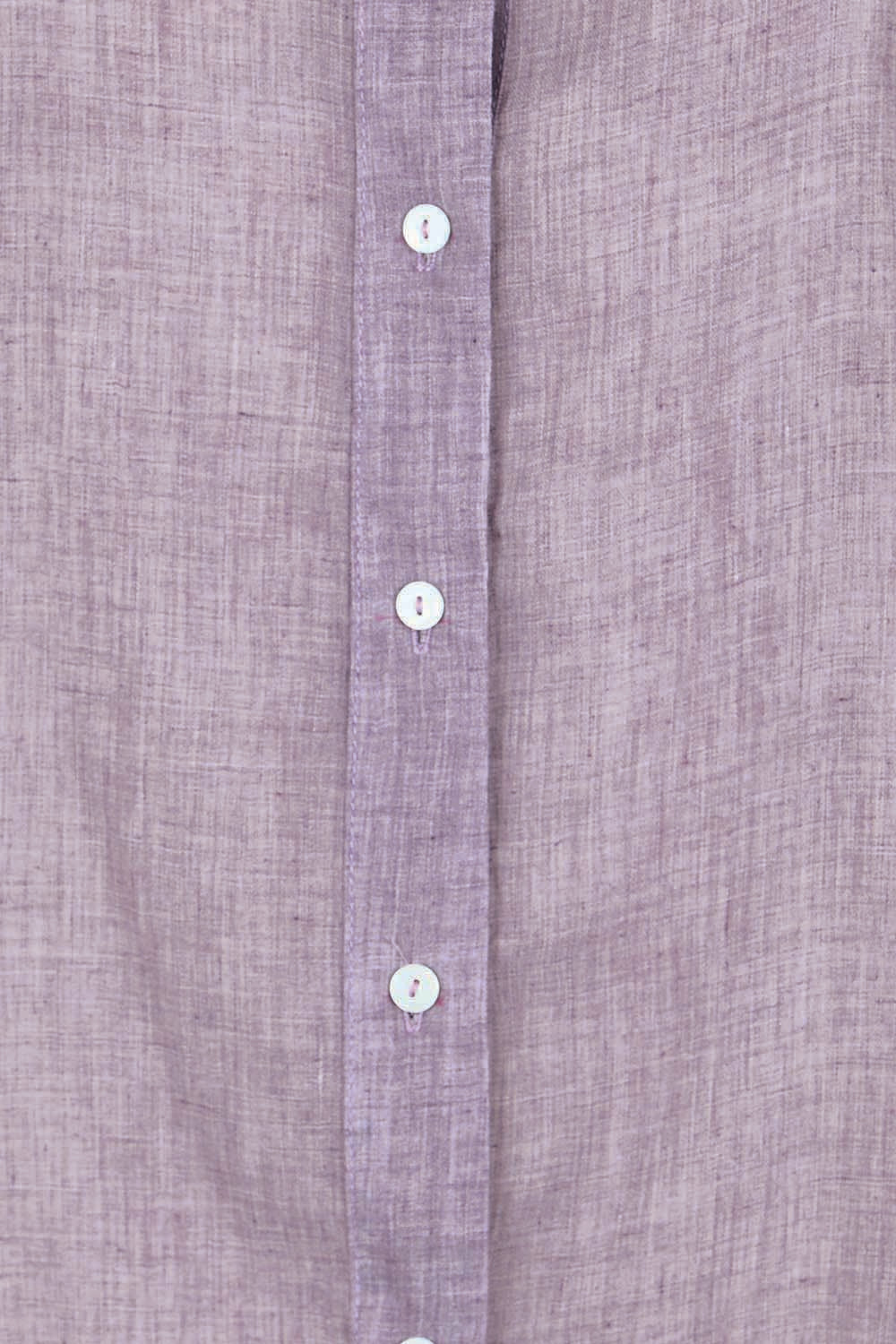 Product shot of the Cotton Button Down Blouse – Grape in colour Grape, showing detail