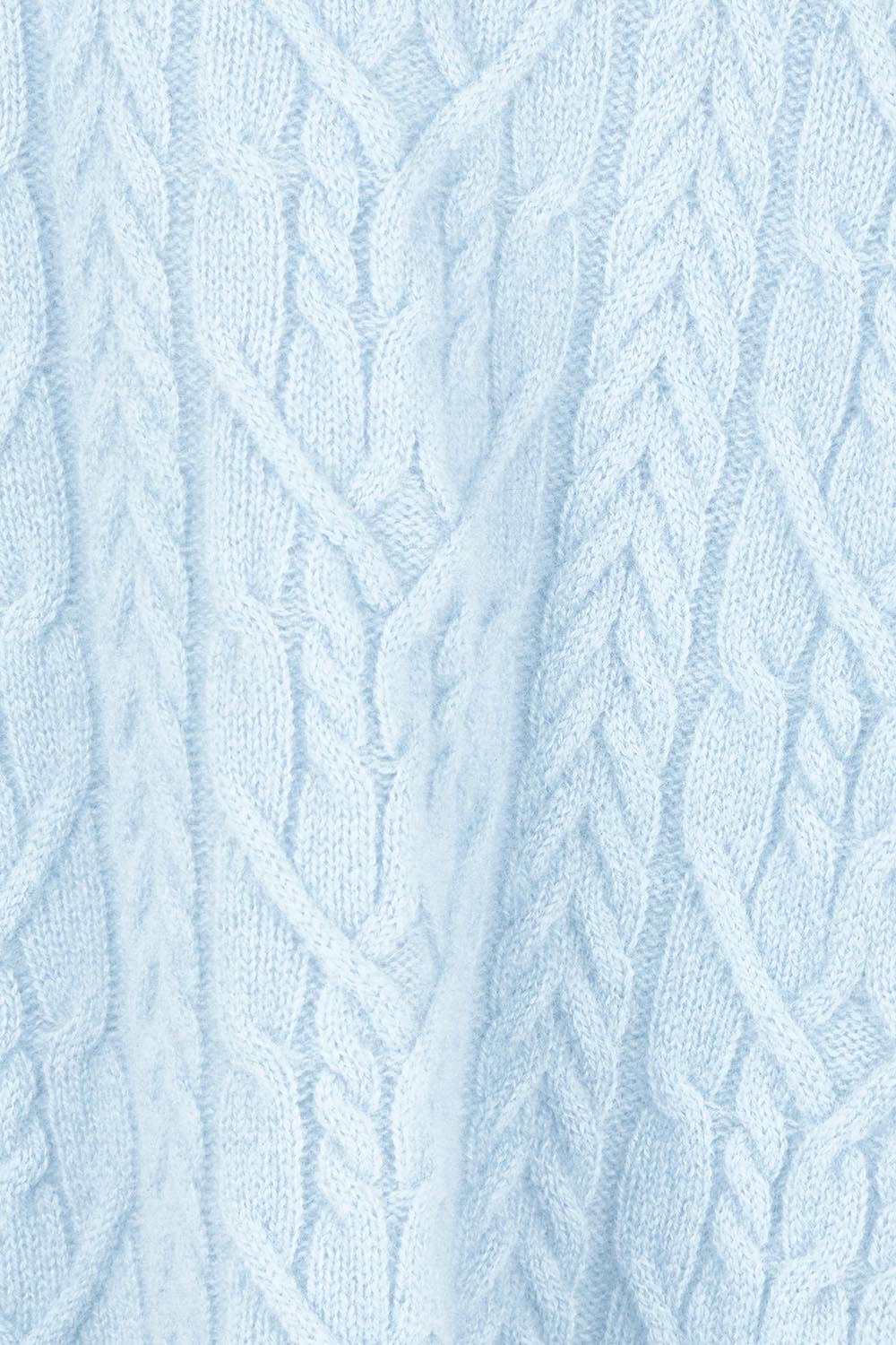 Wool Cable Knit Jumper – Iceblue