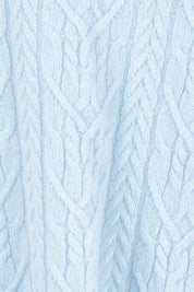 Wool Cable Knit Jumper – Iceblue