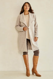 Wool Relaxed Coat – Oat