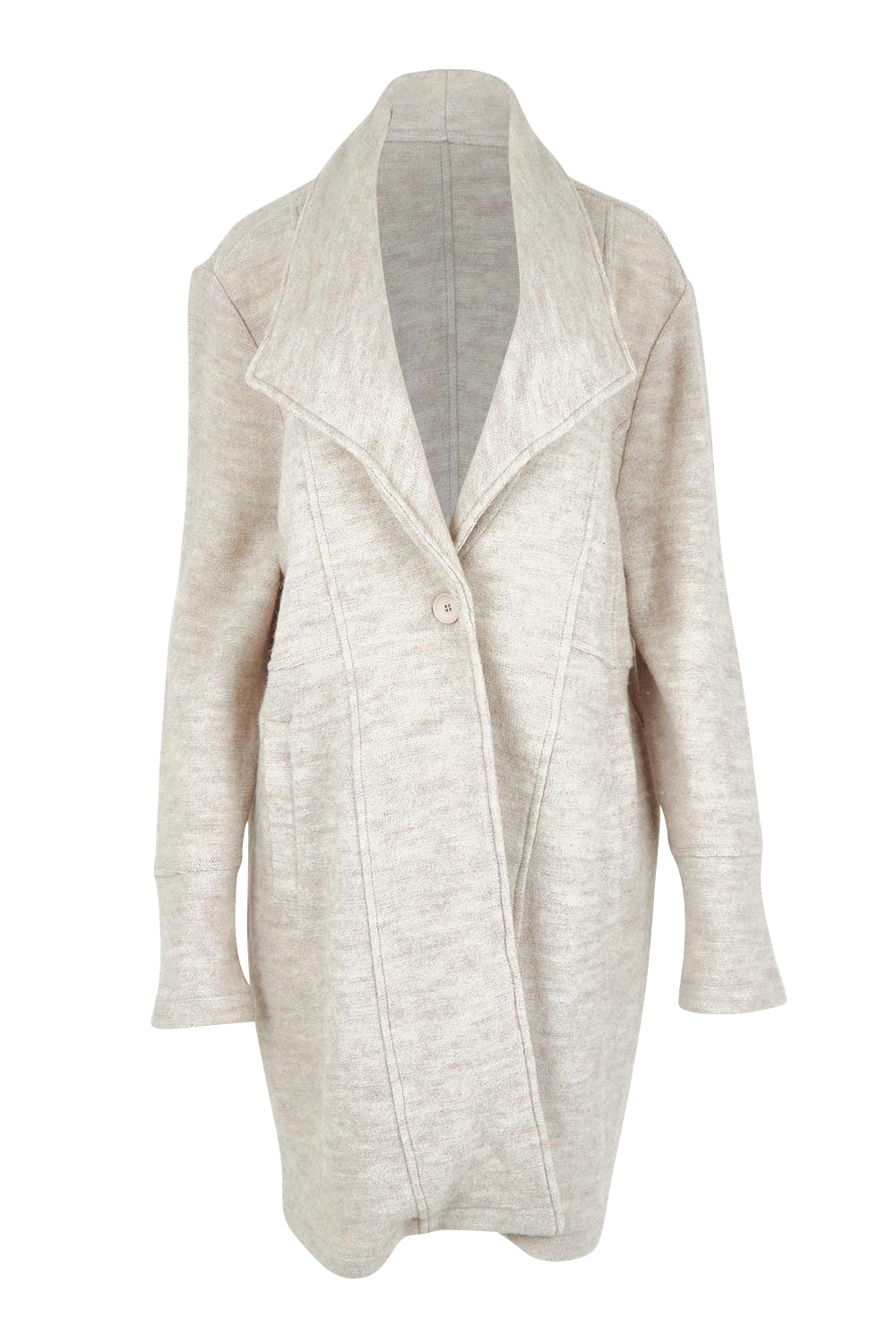 Wool Relaxed Coat – Oat