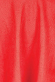 Product shot of the Linen Riviera Maxi – Red in colour Red, showing detail