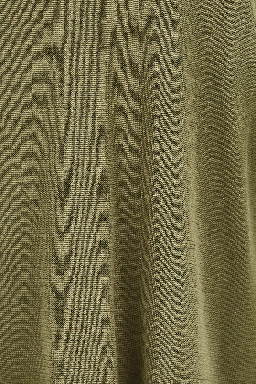 Product shot of the Linen Lyocell Textured Knit Tee – Green in colour Green, showing detail