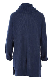 Preloved Cotton Wool Blend Rolled Neck Tunic - BlueDam