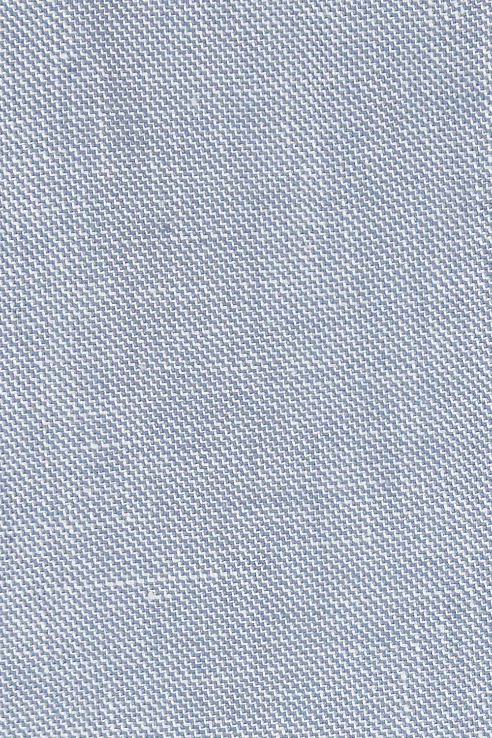 Product shot of the Cotton Linen Blazer in colour Chambray (Blue), detail