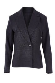 Product shot of the Classic Wool Blazer in colour Fossil (Black), from the front