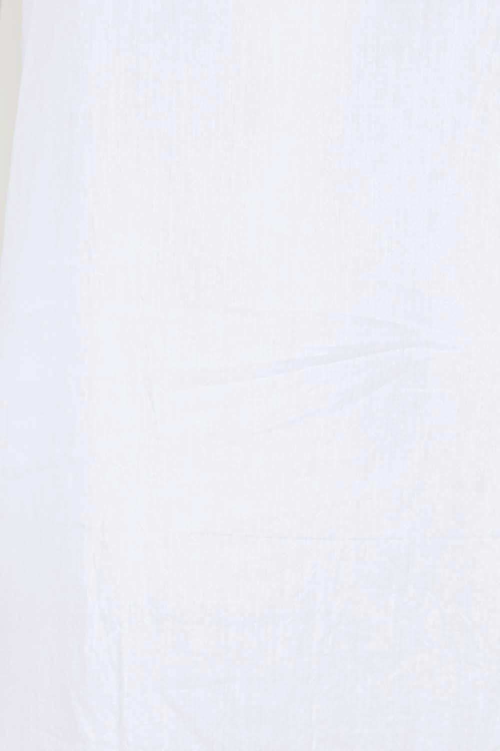 Product shot of the Cotton Slip - White in colour White, showing detail