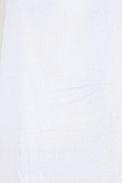 Product shot of the Cotton Slip - White in colour White, showing detail