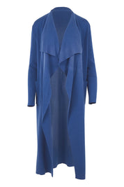 Cotton Cashmere Waterfall Cardigan – Lake