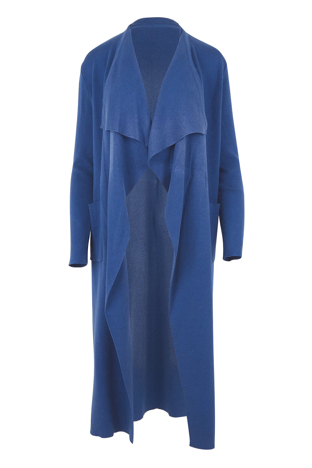 Cotton Cashmere Waterfall Cardigan – Lake