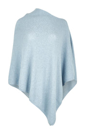 Cotton Cashmere Wool Poncho – Softblue