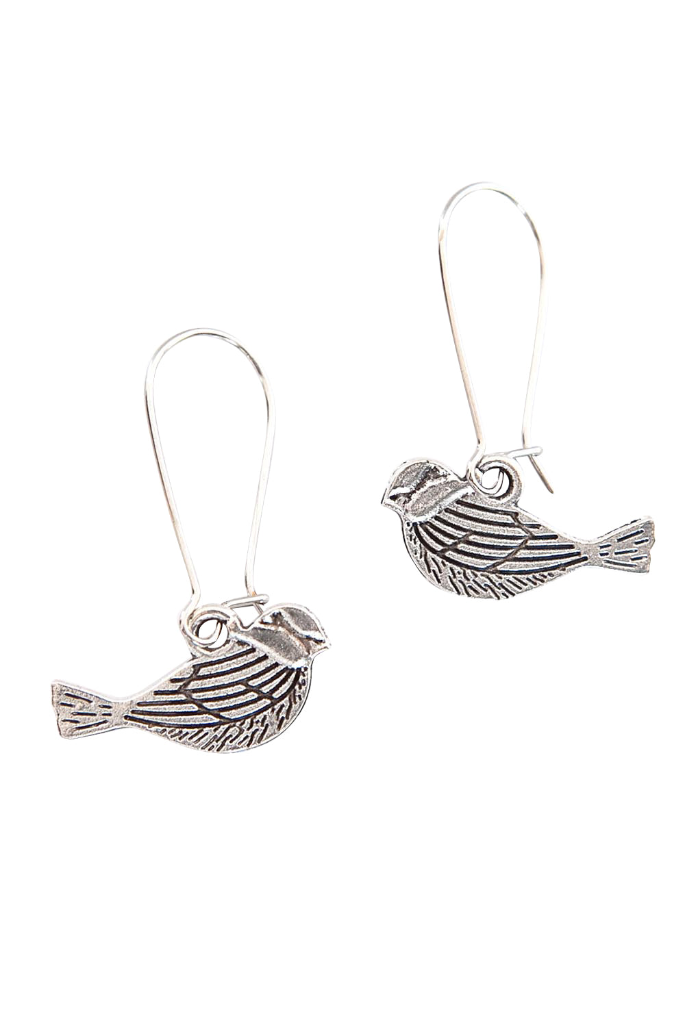 Birdie Drop Earring - Antsilver