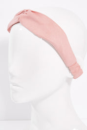 A model wearing size OneSize of the Frankie Headband in colour Pink (Pink), from the front, showing the whole outfit